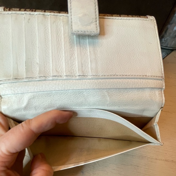 Dior Trotter Style Canvas And Cream Leather Wallet - Picture 11 of 13